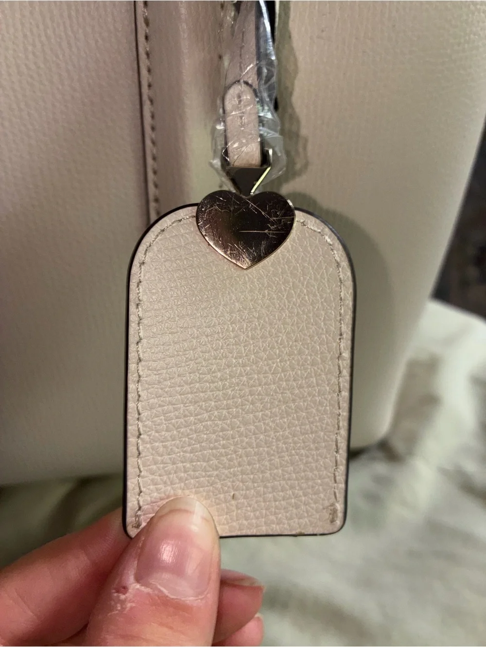 kate spade Pale Pink Leather Tote with Removable Strap